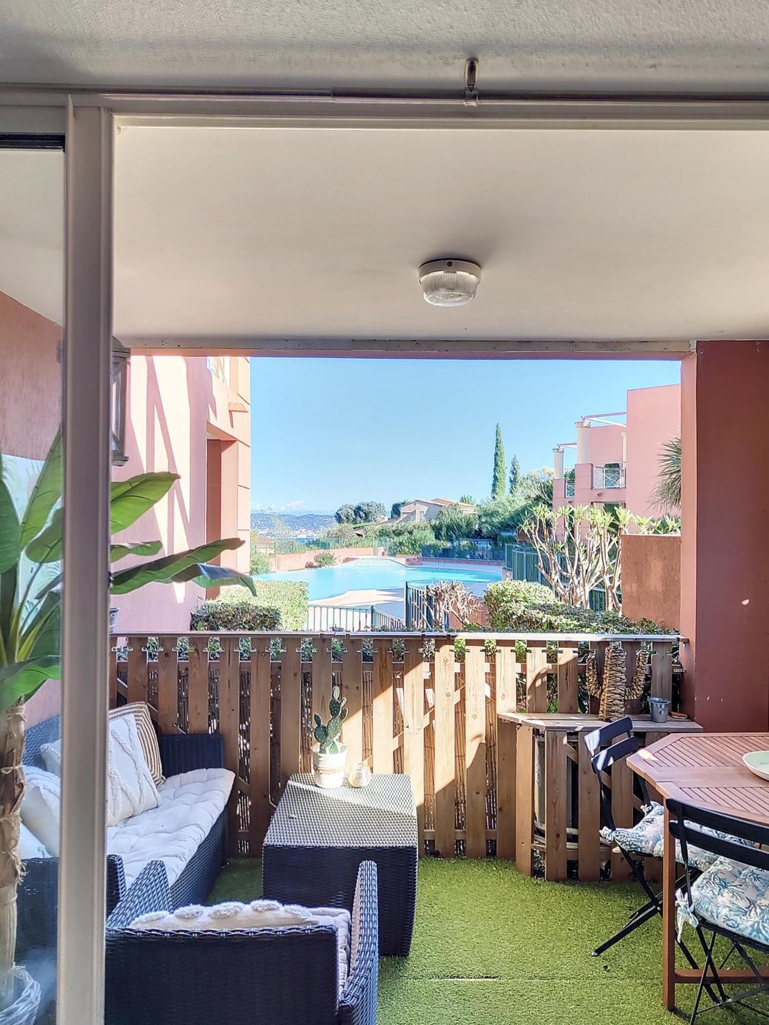Vue Mer, Piscine, Free Parking Appartement Théoule-sur-Mer Buitenkant foto