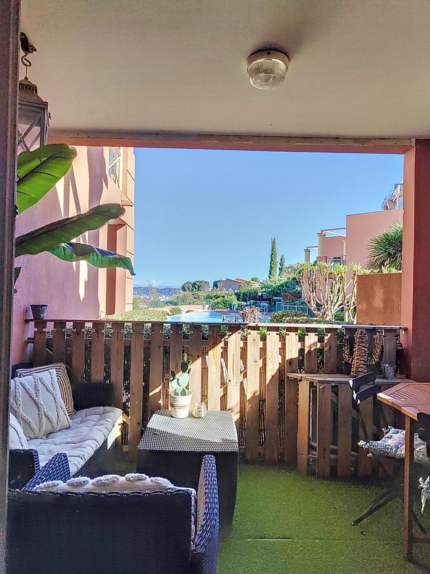 Vue Mer, Piscine, Free Parking Appartement Théoule-sur-Mer Buitenkant foto